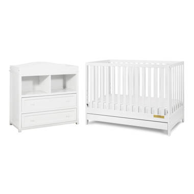 White crib clearance with drawer underneath